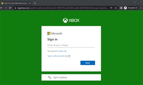 xbox inlog.